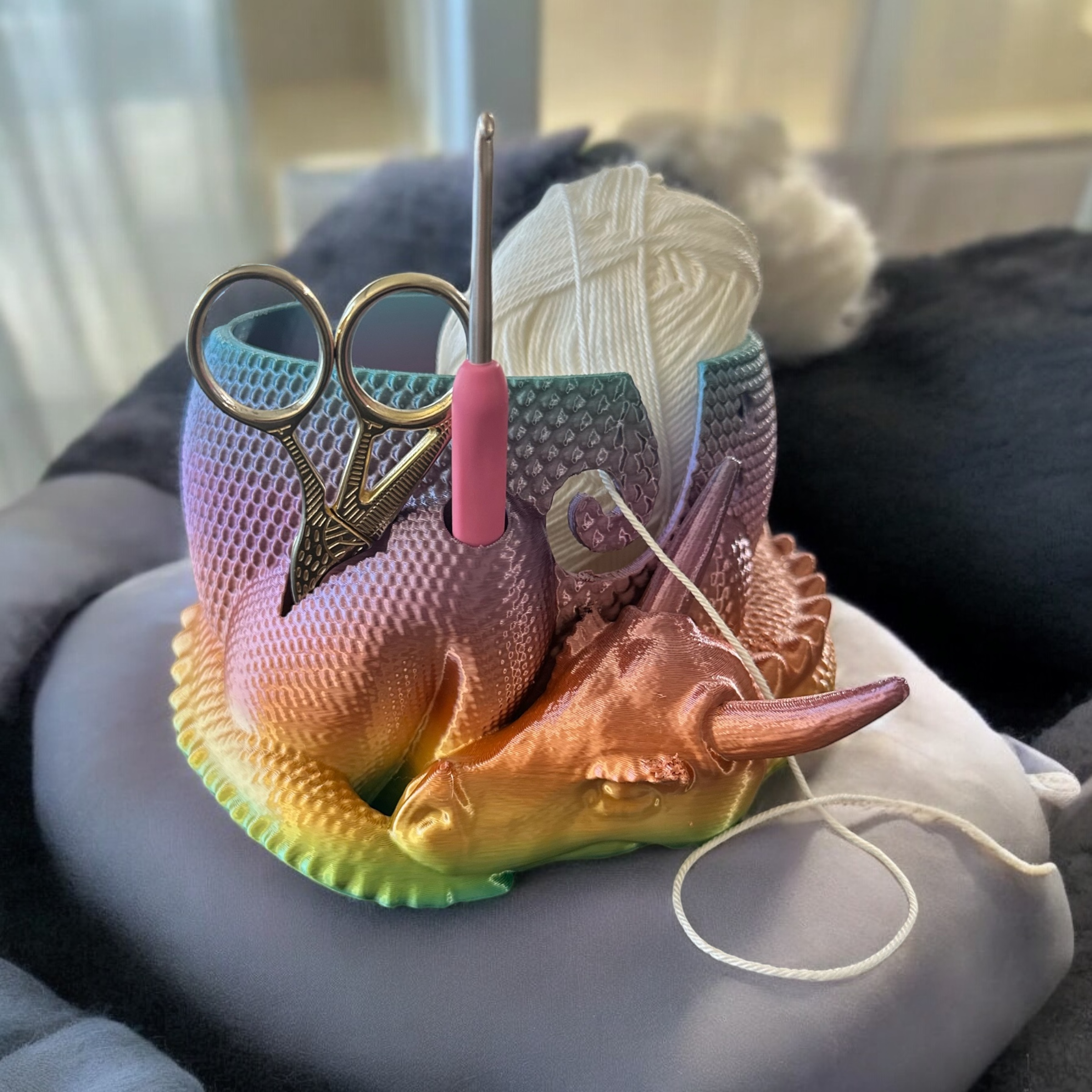 Fantasy Sárkány Formájú Fonáltartó Tál