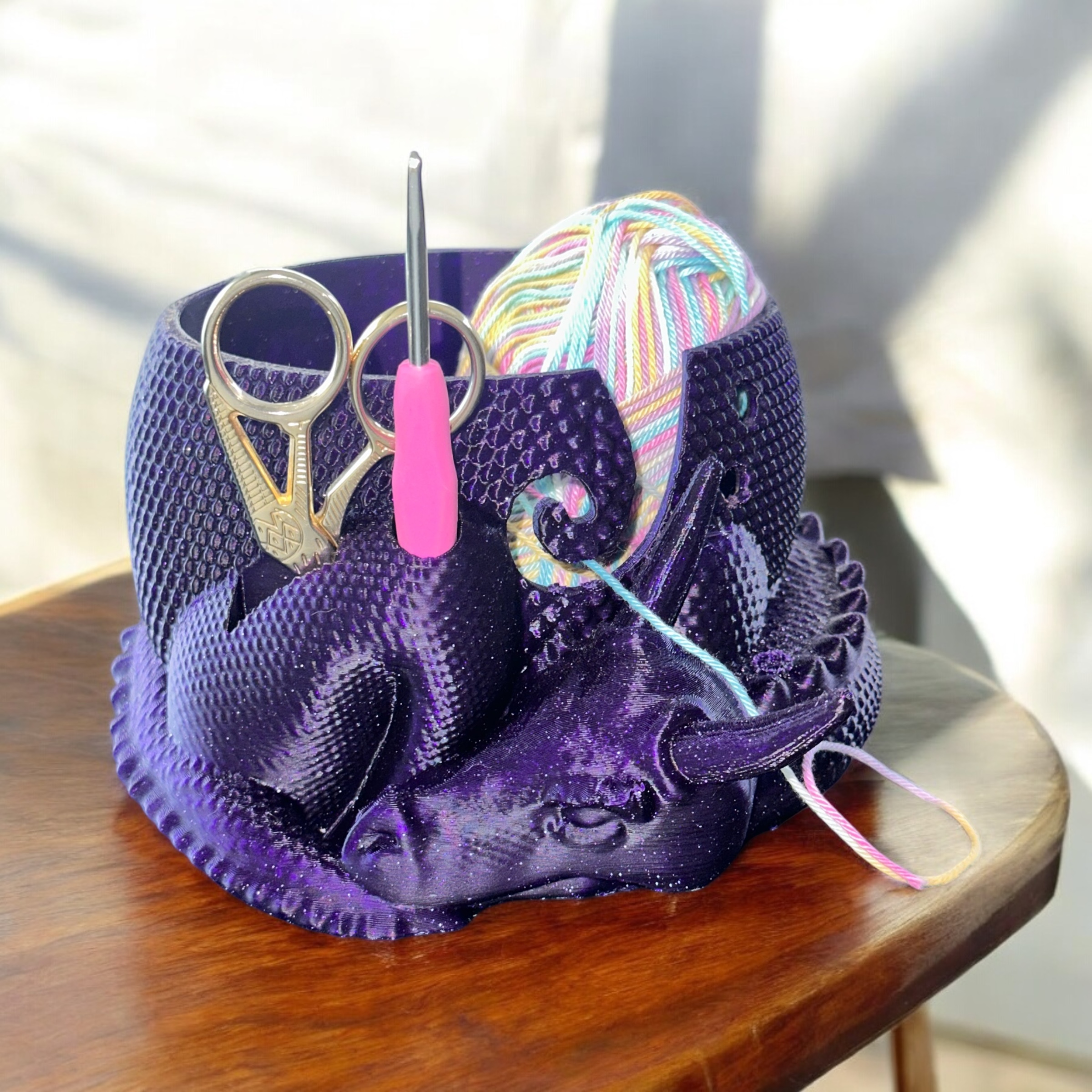 Fantasy Sárkány Formájú Fonáltartó Tál - Image 2